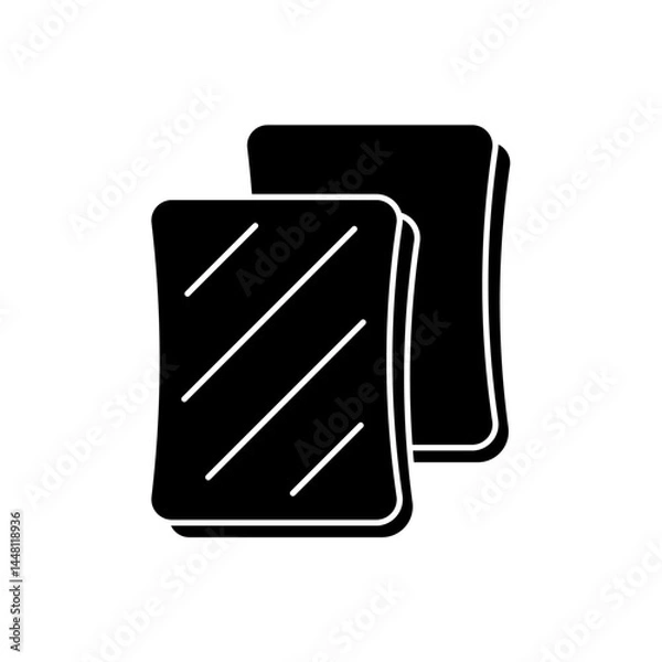 Fototapeta toast icons  symbol vector elements for infographic web