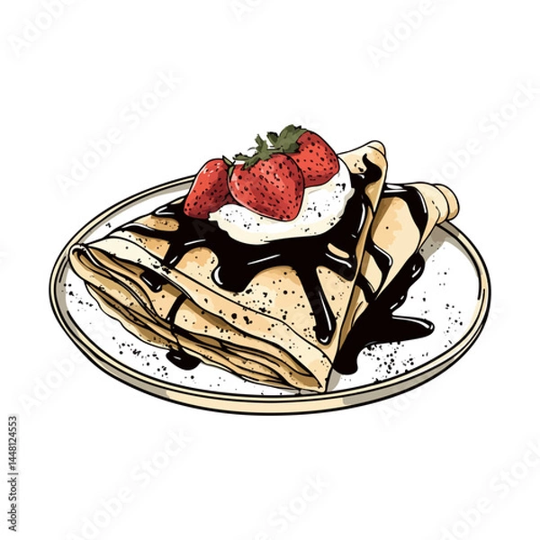 Fototapeta crepes,vector