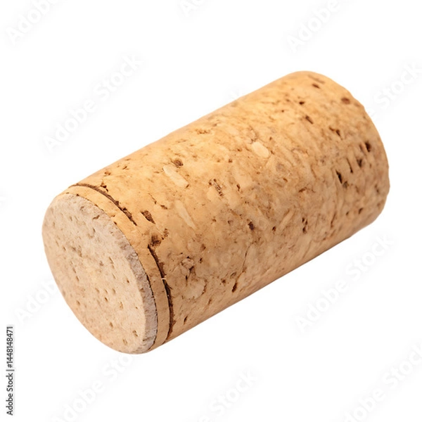 Fototapeta Wine cork isolated on a transparent background