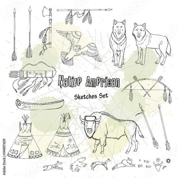 Obraz American Indian Background