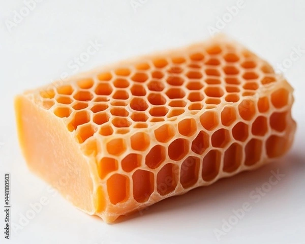 Obraz Honeycomb structure close-up nature food photography minimalist macro view natural ingredients for culinary use