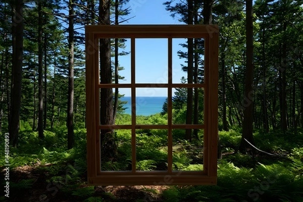Obraz Window in forest