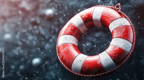 Fototapeta Rusty life preserver