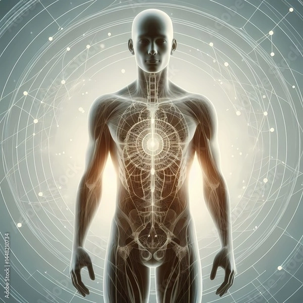 Obraz 3d rendered illustration of a human figure