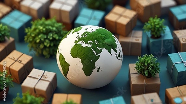 Obraz the world in the box