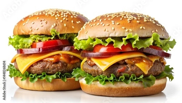 Obraz Double Cheeseburger Delight