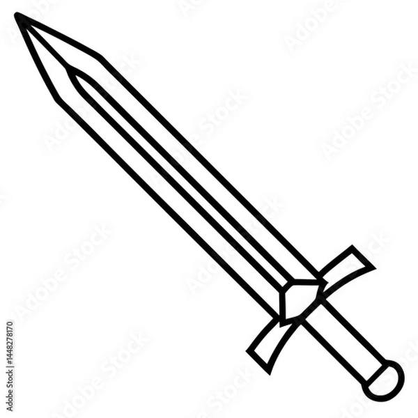 Obraz vector illustration of a sword