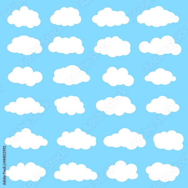 Obraz Cloud icon set