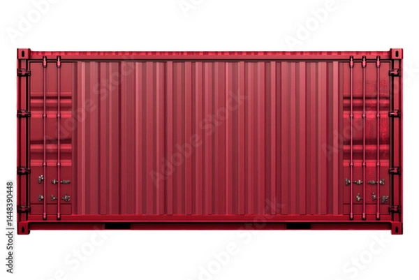 Obraz Isolated Red shipping container