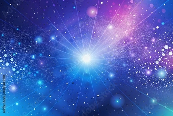 Fototapeta Cosmic Burst Abstract Nebula Background Image