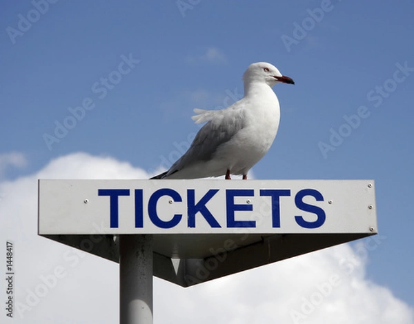Obraz znak biletu