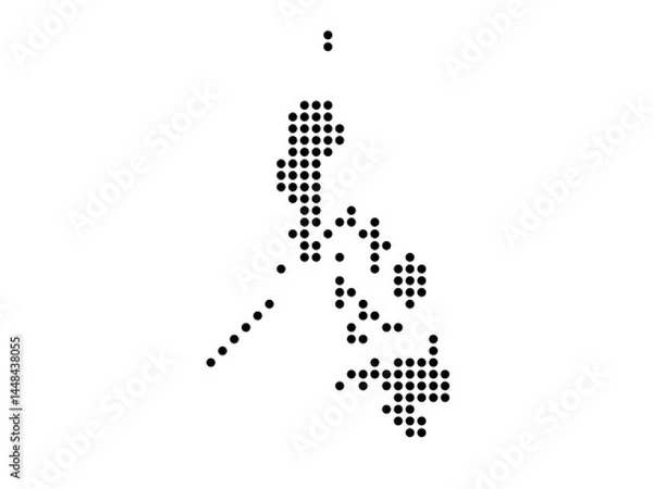 Obraz Dotted map of Philippines Small