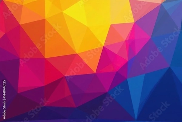 Fototapeta Geometric abstract design with vibrant colors, stylish, cool