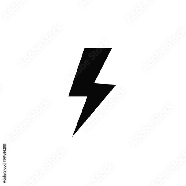 Fototapeta Lightning icon set. Vector