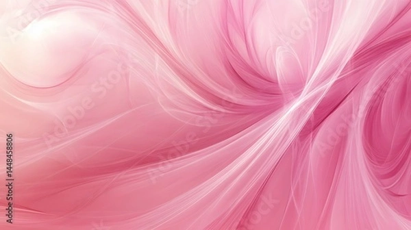 Fototapeta Abstract Pink Swirling Flowing Lines Background