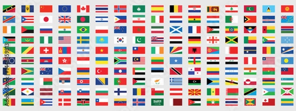 Obraz All countries flag set. World flags. National flags set. Flags of countries