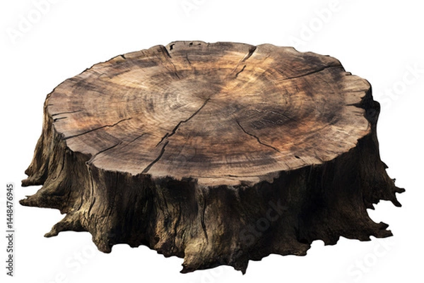 Fototapeta a tree stump with cracks
