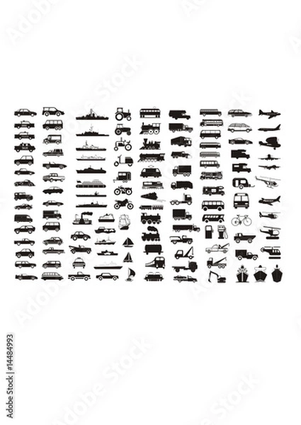 Obraz vector collection of various vehicles