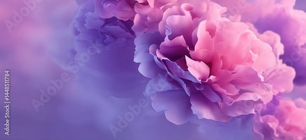 Obraz Dusty purple rose blue pink abstract background. Gradient. Elegant lilac background with space for design. Valentine, mother's day. Baby birthday, newborn