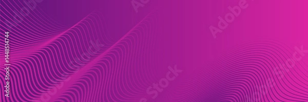 Fototapeta Fluid poster cover with modern ultraviolet color. Dark purple abstract geometrical template with blend shapes