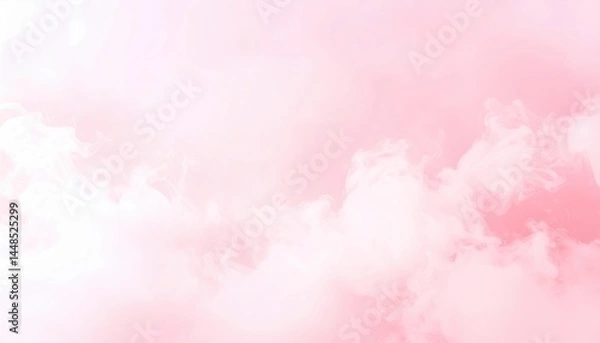 Fototapeta Pink cloudscape serenity nature digital art calm environment aerial view dreamy concept for relaxation