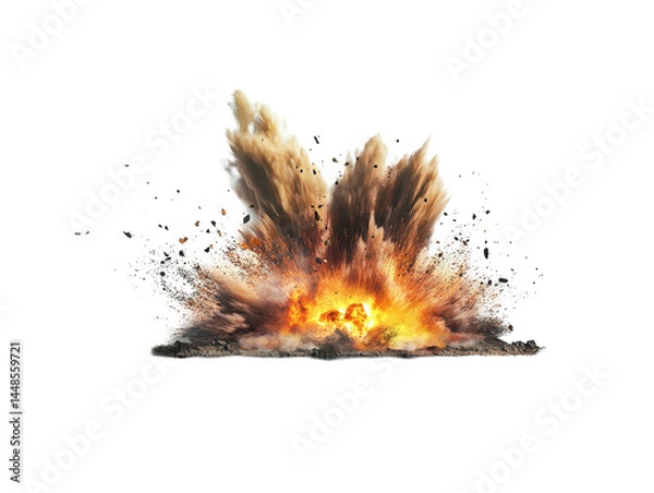 Obraz Isolated Explosion on Ground