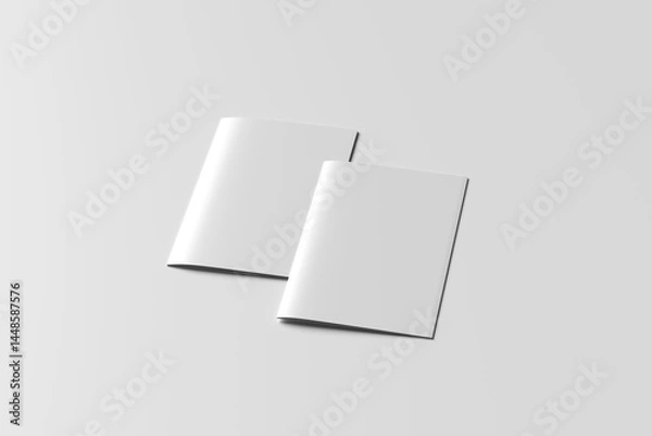 Obraz A4 Bifold Brochure Mockup
