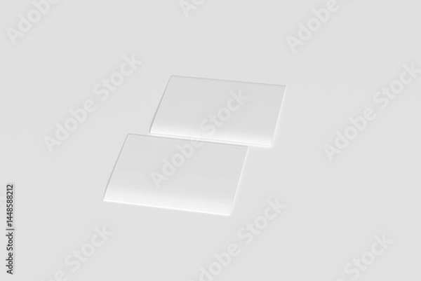 Obraz A4 Bifold Brochure Mockup