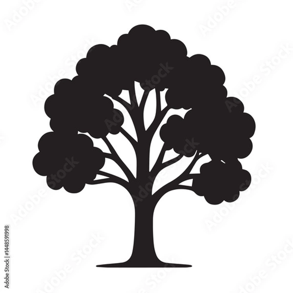 Fototapeta vector tree silhouette
