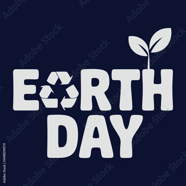 Obraz Earth Day Celebration - A Reminder to Protect Our Planet and Recycle