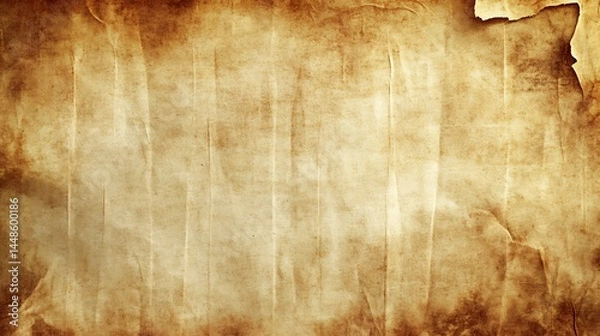 Fototapeta Aged Brown Vintage Paper Texture Background Grunge Design Antique Style Old Paper worn past time    