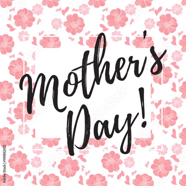 Fototapeta Happy Mothers Day Greeting Card