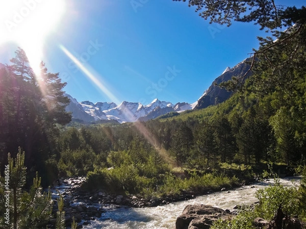 Obraz River high in the mountains