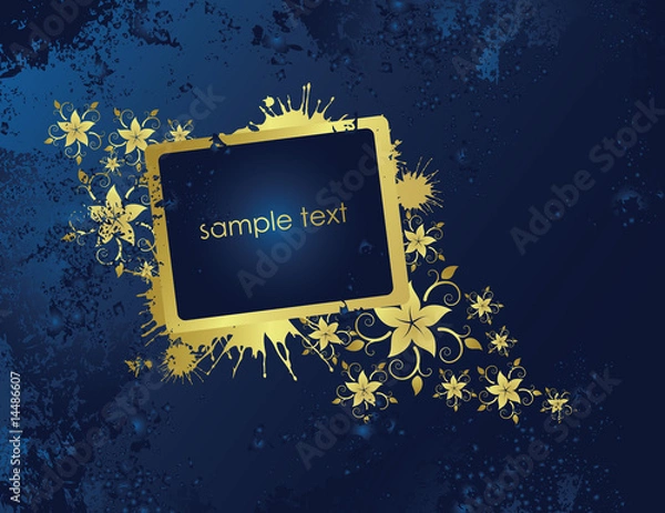 Fototapeta golden frame