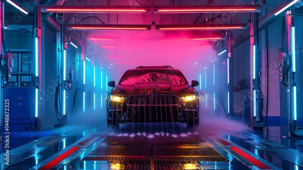 Fototapeta Advancements in Automated Car Wash Equipment Technology