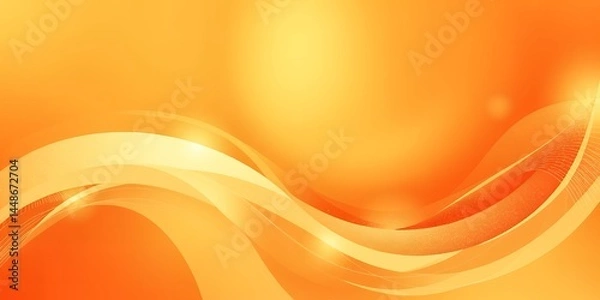 Fototapeta An abstract background with orange hues and flowing curves creating a dynamic composition