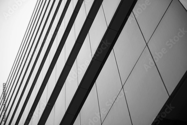 Obraz Office building, image on black an white