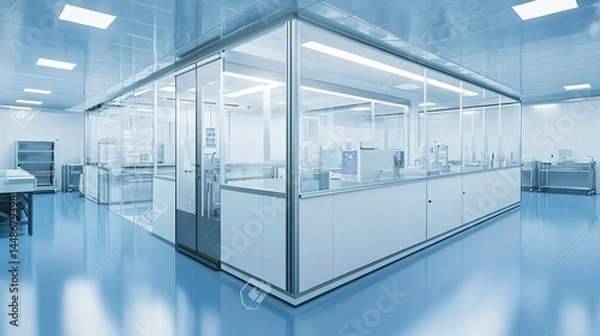 Obraz Modern Laboratory Interior with Clean Design and Advanced Equipment