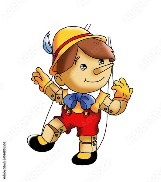 Obraz burattino di legno