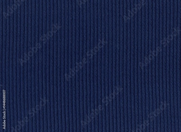 Obraz blue striped knit fabric texture background