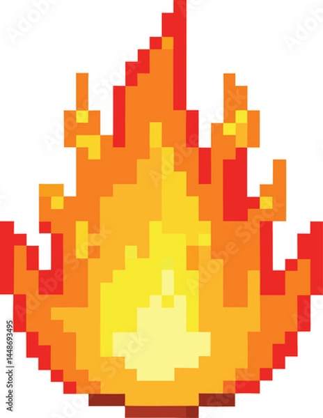 Fototapeta Pixel fire 