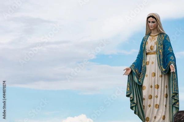 Obraz The Blessed Virgin Mary in the blue sky.