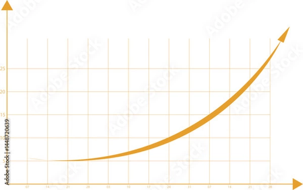 Fototapeta seven days apart business graph chart vector