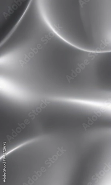 Obraz Smooth silver metallic backdrop, flawless sheen, intense shine , silver, pattern