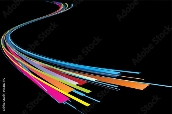 Fototapeta color lines abstract