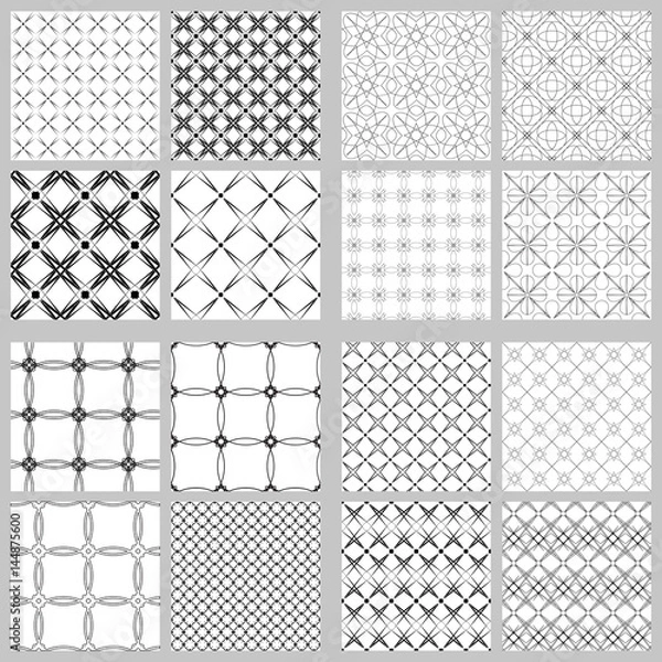 Obraz The complex geometric pattern. Seamless pattern of thin lines.