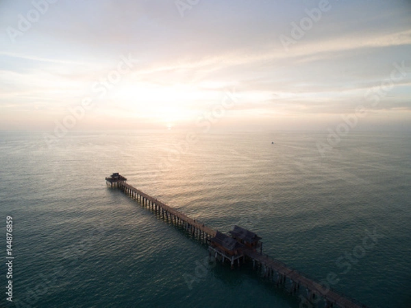 Fototapeta Naples pier aerial view