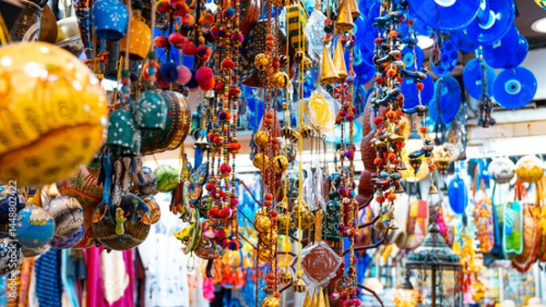Fototapeta Colorful souvenir shop. High quality photo