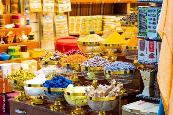 Fototapeta Colorful souvenir shop. High quality photo