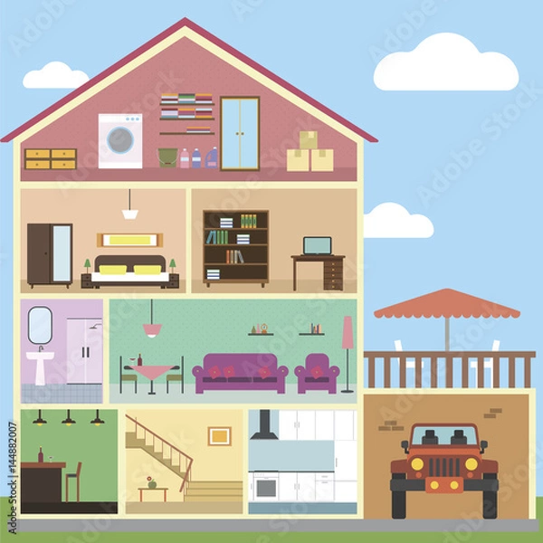 Obraz Inside house interior design